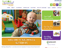 Tablet Screenshot of bullfrogkids.com